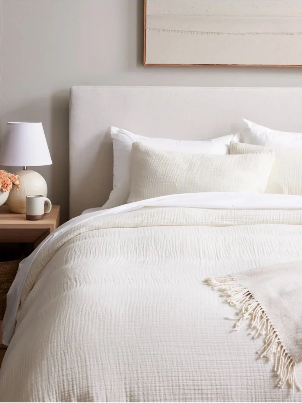 Quince Airy Gauze 100% Organic Cotton Mist Dream Quilt - Retail $150